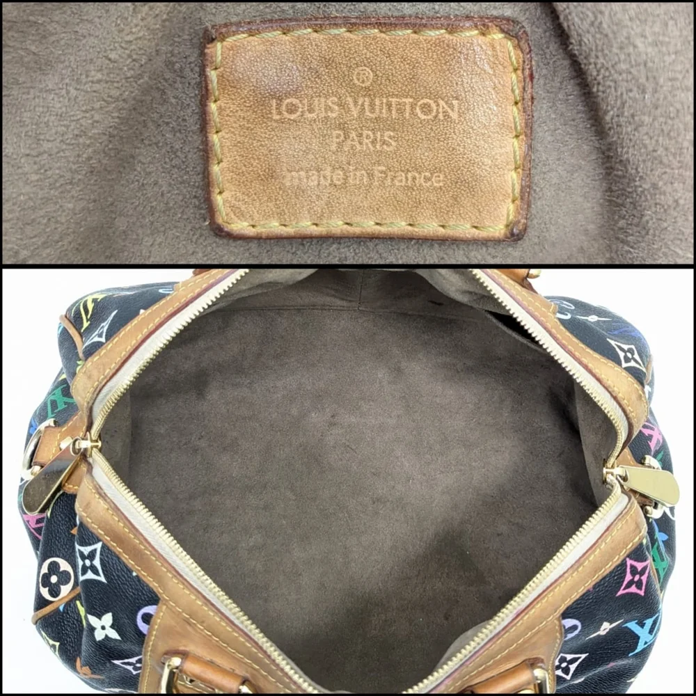 ✨️💎Authentic Louis Vuitton Courtney Monogram Black Multicolor Murakami - Picture 12 of 16